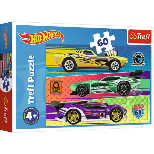 Picture of TREFL 60PCS HOTWHEELS RACE PUZZLE